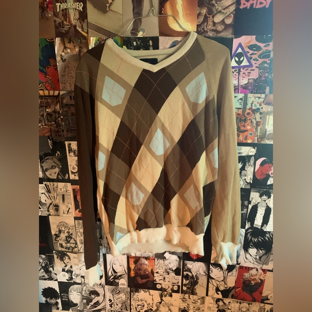 Diamond Patterned Sweater (M)